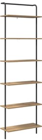 Könyvespolc kézműves tölgy 60 x 24 x 203 cm Faanyag