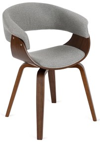 Elegáns Étkezőszék Szürke/Dió Színben. GARY 2
