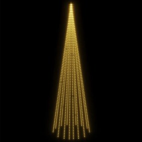 karácsonyfa zászlórúdon 1134 meleg fehér LED-del 800 cm