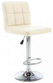 vidaXL 2 db krémszínű műbőr bárszék