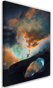 Gario Vászonkép Az ember és a felhők - Rokibul Hasan Méret: 40 x 60 cm