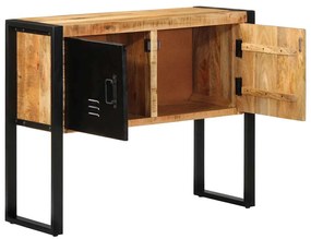 Konzolszekrény 90x35x75 cm Tömör durva fa mangó