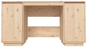 tömör fenyőfa íróasztal 140 x 50 x 75 cm