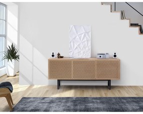 Camden Diamond komód tölgy dekorral, 175 x 75 cm - Woodman
