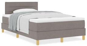 Box spring ágy matraccal, topszínű, 120x190 cm, szövet