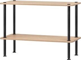 Natúr színű polcos állvány tölgyfa dekorral 80x54,5x35 cm Teidi – noo.ma