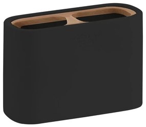 Gedy - Fogkefe tartó NINFEA fekete/bambusz