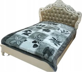 Elegáns Szürke Takaró Elway Levélmintás Szürke Árnyalatok Ágytakaró 160x210