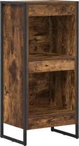 vidaXL Könyvespolc Füstös tölgy 80 x 30 x 155 cm Faanyag