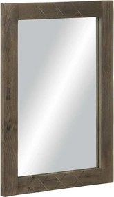 vidaXL fürdőszoba tükör szürke 50x3x70 cm tömörfa mangó szürke