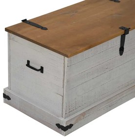fehér tömör fenyőfa HALDEN tárolószekrény 91x48x47 cm