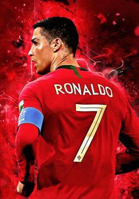 Poszter, CR7, Cristiano Ronaldo, Portugália