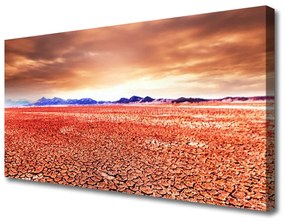Vászonkép falra Fekvő sivatagi homok 140x70 cm
