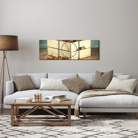 Kép - Őszi csendélet dióval (órával) (90x30 cm)