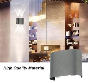 Brilagi - FLAREBOX LED kültéri fali lámpa LED/4W/230V, antracit, IP65