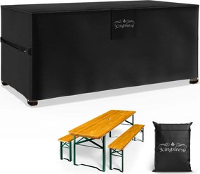 BEER COVER védőponyva sörasztal garnitúrához, 180x90x74cm, antracit Kingsleeve