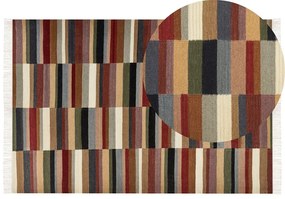Színes kilim gyapjúszőnyeg 200 x 300 cm MUSALER Beliani