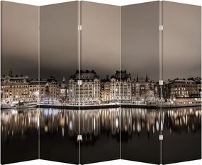 Paraván - Város a félhomályban (210x170 cm)