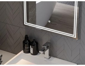 Mexen Taco, LED fürdoszobai tükör háttérvilágítással 50x70 cm, 6000K, páramentes, 9805-050-070-611-00