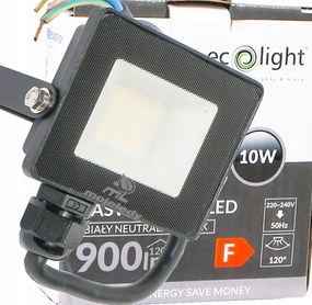 Fényvető Led projektor 10W 900lm Nw slim IP65