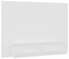 fehér szerelt fa fali TV-szekrény 120 x 23,5 x 90 cm