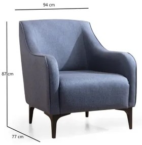 ROCO kék fotel