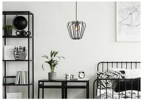 Fekete fém függőlámpa ø 35 cm Jonas – Candellux Lighting