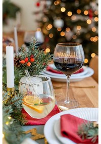 Piros poháralátét szett 4 db-os – Linen Tales