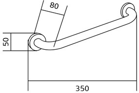 Mexen tartozékok, kádtartó 30cm, króm, 70101630-00