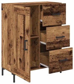 Széf fiókkal Régi fa 69.5 x 34 x 90 cm Faanyag