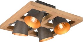 Trio BELL 601900467 Plafonlámpa 4x25w/e14 ip20