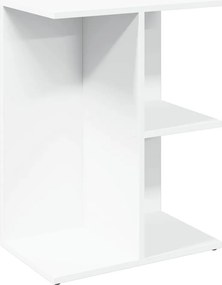 vidaXL fehér szerelt fa ágy melletti asztal 46,5x29x61 cm