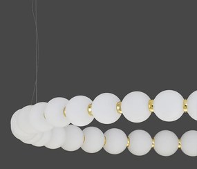 Függeszték Fehér PERLA NOVA LUCE 9695231