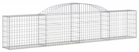 13 db íves horganyzott vas gabion kosár 300x30x60/80 cm