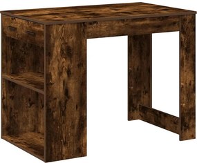 vidaXL íróasztal fiókkal és polccal füstölt tölgy 102x62x77,5 cm
