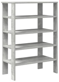 betonszürke szerelt fa cipőtartó 61x32x87,5 cm