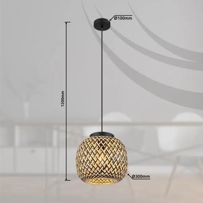 Globo 15766H1 - Csillár zsinóron COLLY 1xE27/15W/230V átm. 30 cm