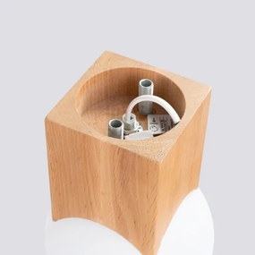 Sollux SL.1407 - Spotlámpa SOLIS 1xG9/8W/230V bükkfa