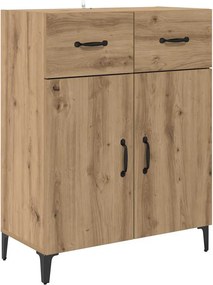 vidaXL Széf fiókkal Artisan tölgy 69,5 x 34 x 90 cm Faanyag