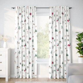 Goldea karácsonyi pamut drapéria - tradicionális karácsonyi 180x150 cm