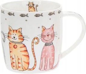 Porcelán Bögre Színes Macskák és Halak