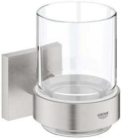 GROHE 41097DC0 - START CUBE pohár tartóval, nemesacél