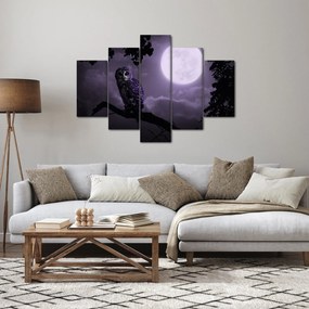 Kép - Éjjeli bagoly, lila (150x105 cm)
