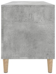betonszürke szerelt fa hanglemezszekrény 100 x 38 x 48 cm