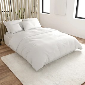 Standard Bújtatós fehér pamut ágyneműhuzat Ágyneműhuzat mérete: 70 x 90 cm | 140 x 200 cm