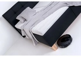 Kárpitozott ágy matraccal és tárolóhellyel MARIA 160x200 cm antracit