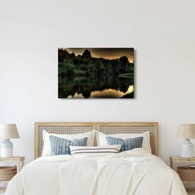 A tó képe az erdő mellett (90x60 cm)
