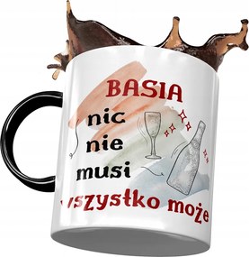 Fekete Bögre Basi Barátnő Feleség Ajándék Nyomtatott Fotóval