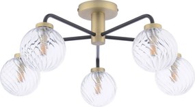 Dar Lighting modern mennyezeti lámpa lainey matt fekete darlai5454-03