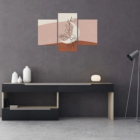 Kép - Boho levelek N⁰2 (90x60 cm)